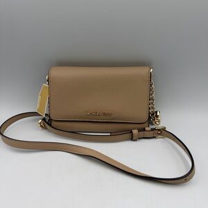 Michael Kors Jet Set Travel Leather Phone Crossbody Bag NWT